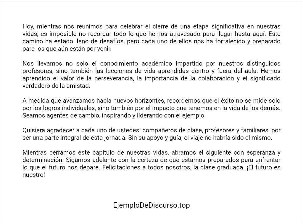 el mejor Discurso de fin de curso universitario 